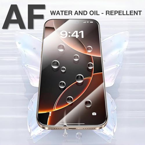 3 Pack Tempered Glass Screen Protector for iPhone 17 air with Auto-Alignment Kit, Auto Dust, 9H+ Military Grade Shatterproof, Glass Film, HD Clear, Case Friendly