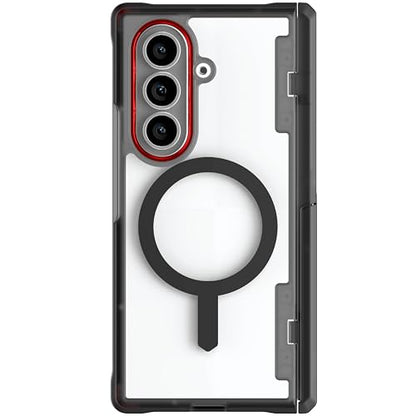 Ghostek Covert Clear Galaxy Z Fold7 Case with Built-in Kickstand, MagSafe and Full Hinge Protection Designed for 2025 Samsung Galaxy Fold 7 (8") (Smoke) - color: Smoke, size: Galaxy Z Fold 7