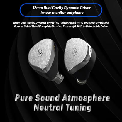 BQEYZ BQ10 Wired in-Ear Earbuds, 12mm Dynamic Driver, Type C with Mic - size: Type C with Mic
