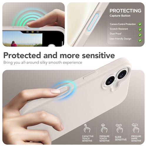 GONEZ Magnetic for iPhone 17 Case, Silicone Cover Stone - color: A-Stone, size: Iphone 17
