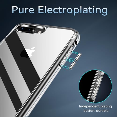 DEERLAMN Clear Case for iPhone X & iPhone Xs, Military Grade Drop Protection Anti-Scratch Transparent Ultra Slim Non-Yellowing Shockproof Protective Phone Cover - size: for iPhone X/Xs