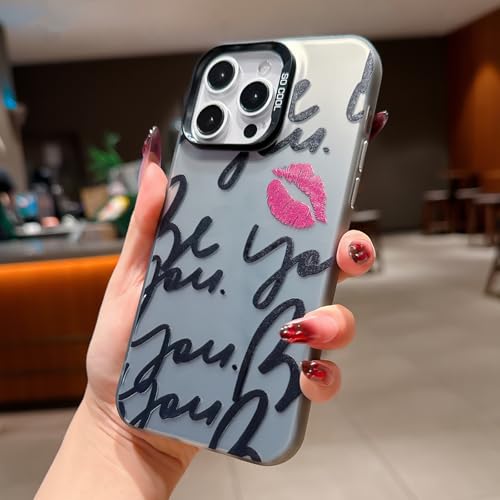 Compatible with iPhone 11 Case(10FT Military Grade Drop Protection),with Pink Lip Pattern,Hard Shell Shockproof Cover 30LIP-11 - color: Pink LIP