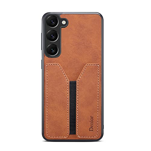 Kowauri for Samsung Galaxy S23 Case,PU Leather Wallet Case with Credit Card Slot Holder Ultra Slim Protector Case for Samsung Galaxy S23 5G (Brown) - color: Brown