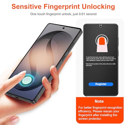 2 Pack 4 Way 360 ° Matte Privacy Screen Protector for Samsung Galaxy S26 Ultra 6.9 Inch [Not Glass], Anti-Scratch, Anti-Glare, Support Fingerprint Unlock - size: Samsung Galaxy S26 Ultra