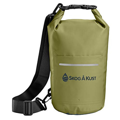 Skog Å Kust DrySak Roll Top Waterproof Bag, 5, 10 & 20 Liter - color: Army Green, size: 5 Liter