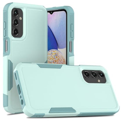 for Galaxy A15 5G Phone Case, [Military Grade Drop Tested] with HD Screen Protector, Dual Layer Protective Heavy Duty Cell Phone Cover Non-Slip Shockproof Case for Samsung Galaxy A15 5G (Green) - color: Green