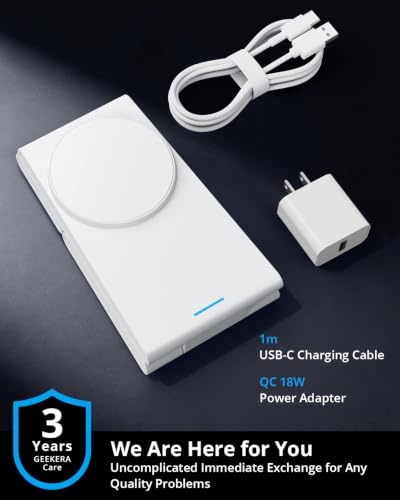 JoyGeek Foldable 3-in-1 Wireless Charging Station for iPhone Air/17/16/15/14/13/12, Charging Stand for Apple Watch 11-2 and AirPods, Travel Wireless Charger - color: oyster white