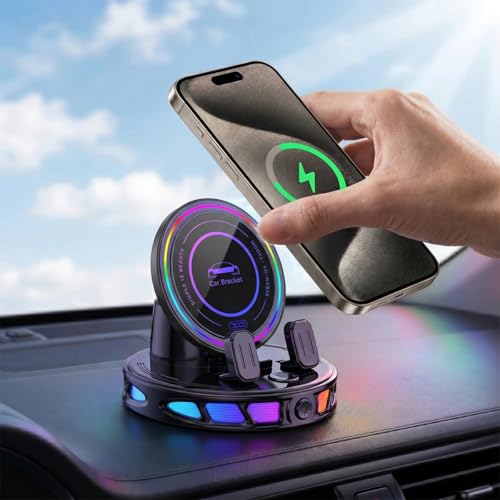 Wireless Car Charger Dashboard Phone Holder,15W Fast Charging