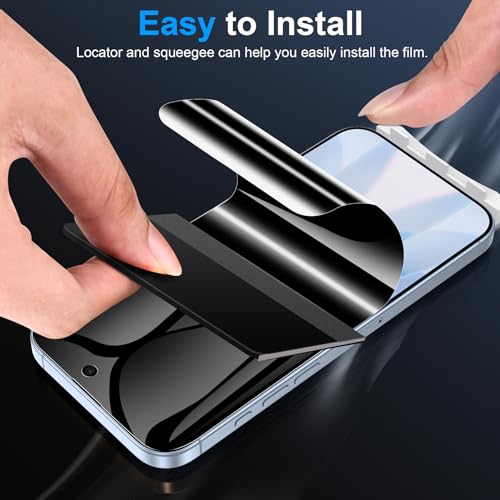 LYWHL 2 Pack for iPhone 17 Privacy Screen Protector [Like Original Touch Sensitivity], Anti-Spy Private iPhone 17 Film [Non-Glass], Case Friendly, Scratch-Resistant, Self-Healing - size: 6.3 inch - iPhone 17