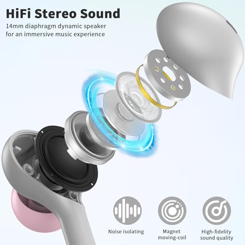 USB C Headphones Wired Earbuds for iPhone 18Pro Max 17 16 15,Grey - color: Grey