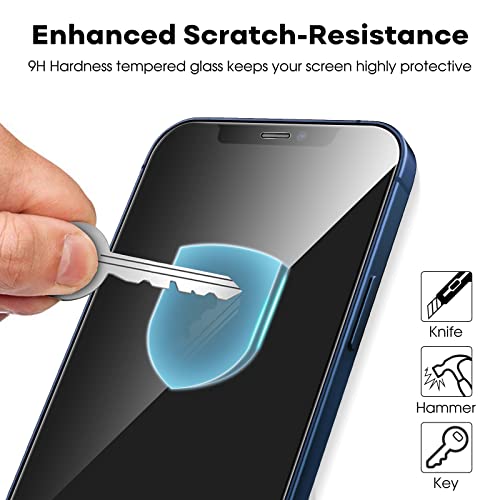 JETech Full-Coverage Screen Protector for iPhone 12/12 Pro, 3-Pack - size: iPhone 12/12 Pro