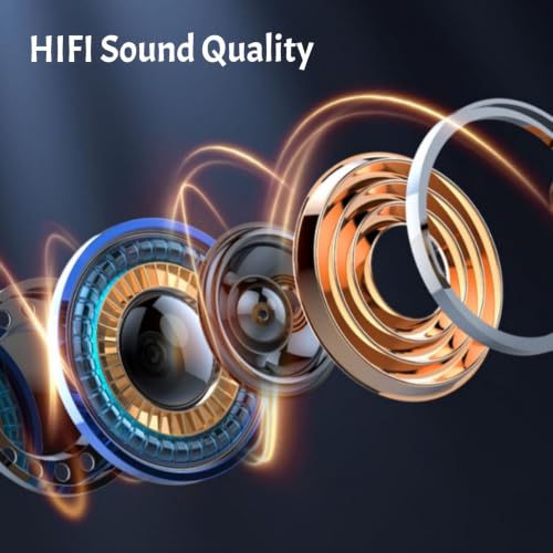 Open Ear Headphone,Bluetooth 5.3 Single Earpiece Hands free Driving Headset with Noise Canceling Mic,Bone Conduction Waterproof Clear Calls Wireless Earbud for Business Office Sports(for Right ear) - color: Blue