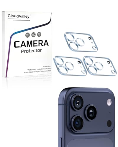 CloudValley 3 Pack for iPhone 17 Pro Max Camera Lens Protector - size: iPhone 17 Pro Max