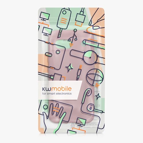 kwmobile Case Compatible with Google Pixel 8a Case - Protective Slim TPU Phone Cover - Soft Matte Finish - Antique Pink Matte - color: antique pink matte