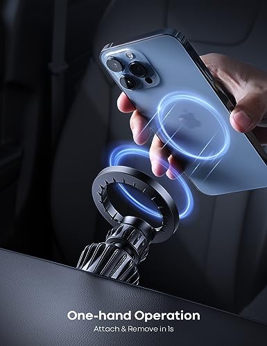 Lamicall for MagSafe Car Mount Vent 20 Super Magnets Accessories for iPhone - color: Black