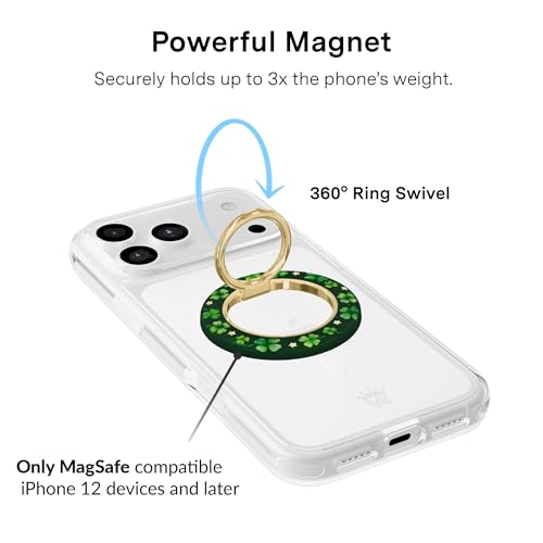 VELVET CAVIAR Compatible with MagSafe Phone Grip - color: Lucky Clover