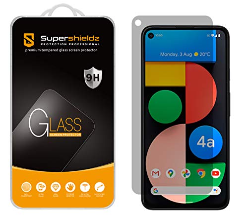 Supershieldz (2 Pack) Designed for Google Pixel 4a (5G) 6.2-inch/Pixel 4a 5G UW [Not Fit for Pixel 4a 5.8-inch] (Privacy) Anti Spy Tempered Glass Screen Protector, Anti Scratch, Bubble Free