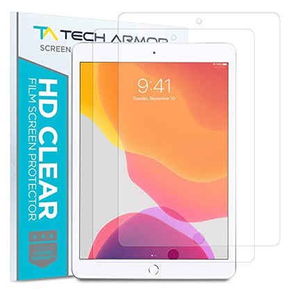 Tech Armor for iPad 10.2 (2021, 2020), Anti-Glare Screen Protector 2 Pack