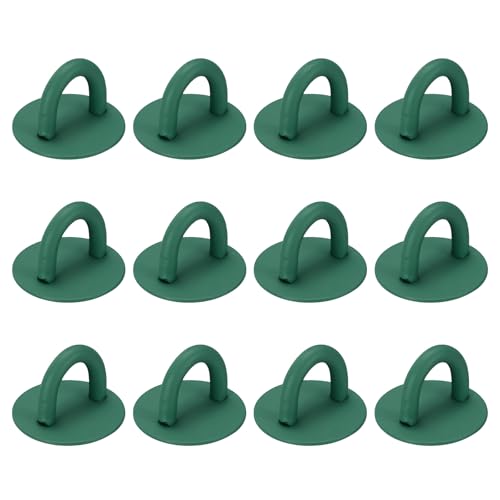 12Pcs Phone Ring Holder (0.7 Inch) - Adhesive Round Shaped Phone Finger Grip Hook Smartphones Keychain Ring Charm Loop for DIY Tablet Case Accessories, Dark Green - color: Dark Green