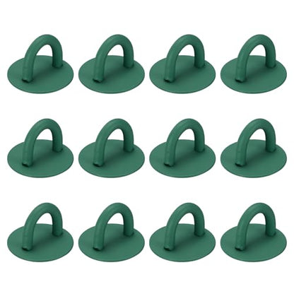 12Pcs Phone Ring Holder (0.7 Inch) - Adhesive Round Shaped Phone Finger Grip Hook Smartphones Keychain Ring Charm Loop for DIY Tablet Case Accessories, Dark Green - color: Dark Green