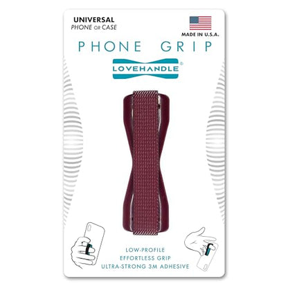 LOVEHANDLE Original Universal Phone Grip - Maroon