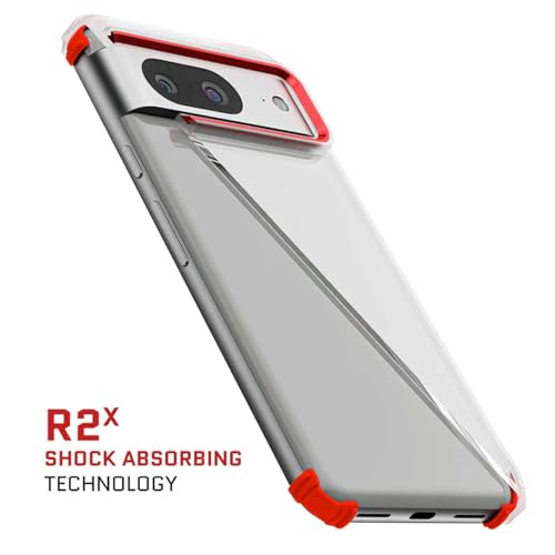 Ghostek Covert Pixel 8 Case Clear - Compatible with Wireless Charging, Silicone Fusion, Slim Fit Shockproof Phone Cover (6.2 Inch, Clear) - color: Clear, size: Pixel 8