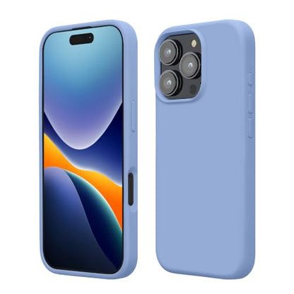 kwmobile Case Compatible with Apple iPhone 16 Pro Case - TPU Silicone Phone Cover with Soft Finish - Lavender Blue - color: Lavender Blue, size: iPhone 16 Pro