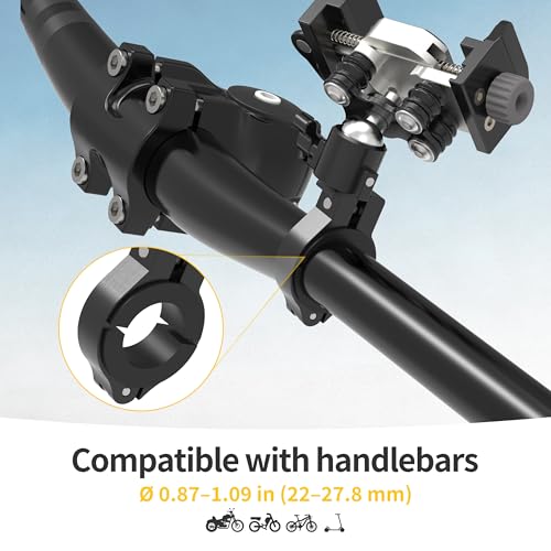 Bike Phone Holder with Vibration Dampener, Aluminum,for 4.7-7''Phone