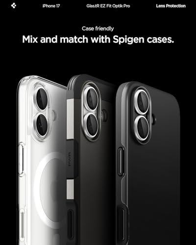 Spigen Camera Lens Protector for iPhone 17 (16 Plus/16) - Silver - color: Silver