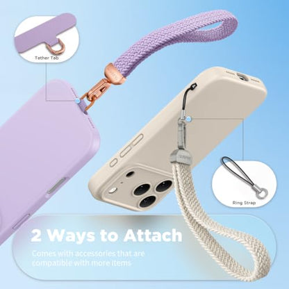 SURPHY Elastic Phone Wrist Strap, Phone Lanyard, Key Chain Lanyards - color: A- Stone