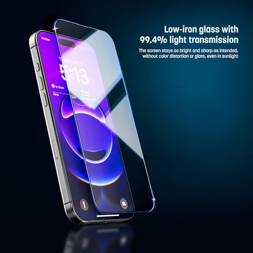magglass for iPhone Air Screen Protector, (6.6") Toughened Tempered Glass with Easy-installation Applicator (2-Pack)
