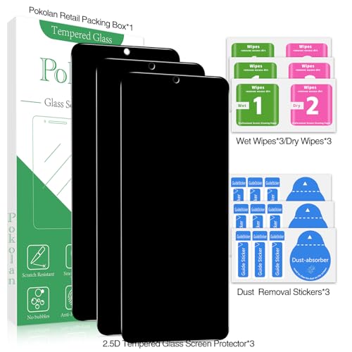 Pokolan Privacy Screen Protector for Samsung Galaxy S21 5G Tempered Glass - size: Samsung Galaxy S21 6.2-inches