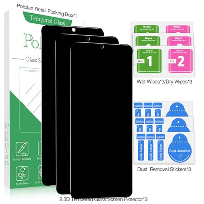 Pokolan Privacy Screen Protector for Samsung Galaxy S21 5G Tempered Glass - size: Samsung Galaxy S21 6.2-inches