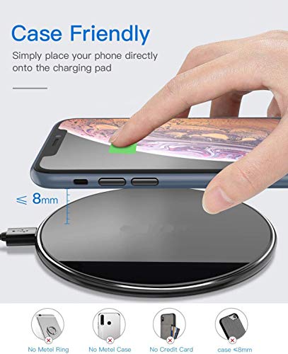 15W Wireless Charger Fast Charging Pad Slim for Galaxy Z Flip 3 and Z Fold 3 5G Phones, Quick Charge Compatible with Samsung Galaxy Z Flip3 5G and Z Fold3 5G Models ,Black, PH-PH20863Z6R-36