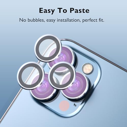 YARNOW 3sets Camera Lens Protective Films with Positioning Tool for Pro Anti-scratch Tempered Cover Easy Installation Dust and Fingerprint Resistant
