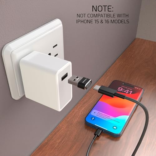 USB to USB C Adapter 10-Pack, Type-C Female to A Male
