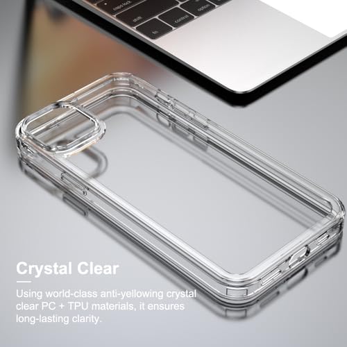 for iPhone 15 Plus Clear Bumper Frame No-Back Case, Slim Fit Ultra-Light Anti-Yellowing Transparent Protection Heat Dissipation Bezel Phone Cover Case 6.7" 2023 - color: Clear, size: iPhone 15 Plus