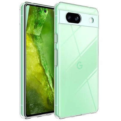 Silicone Clear for Google Pixel 8A Case, Ultra Thin with Comfort Grip | Soft Slim-Fit TPU Pixel 8A Phone Cover,Non-Slip,Shockproof Protection,Scrath-Resistant - size: Pixel 8a case
