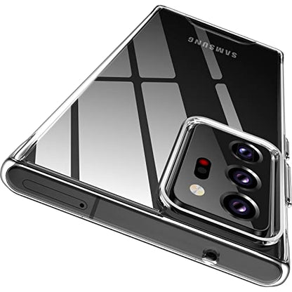 Rayboen for Samsung Galaxy Note 20 Ultra Case, Crystal Clear Designed Hard PC Back Soft TPU Frame Shockproof Protective Slim Fit Durable Transparent Phone Cover for Galaxy Note 20 Ultra 5G