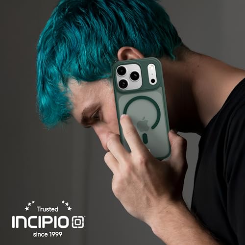 Incipio - Fog iPhone 17 Pro, Magsafe Compatible Phone Case, 10ft Drop Tested, Ultra Durable & Shock Absorbing, Scratch Resistant & Slim Profile (Green) - color: Green, size: iPhone 17 Pro