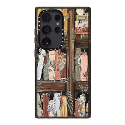 CASETiFY for Galaxy S24 Ultra Case - Impact | 8.2 ft. 4x Military Grade Drop Protection | Bookshelf Garden by KT's Canvases | Black - color: Bookshelf Garden, size: Galaxy S24 Ultra (6.8")