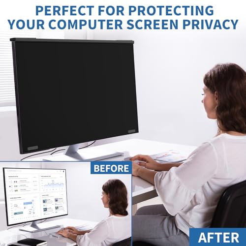Magnetic 27 Inch Hanging Computer Privacy Screen for 16:9 Monitors