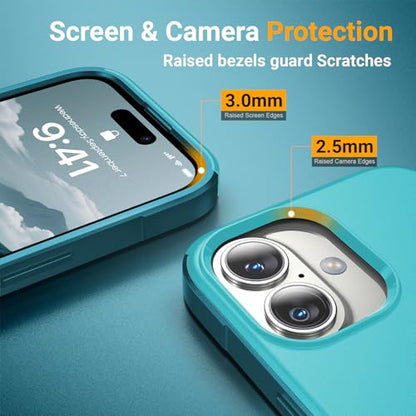 jaroco Magnetic for iPhone 17 Case Heavy Duty Rugged Dual-Layer Teal - color: Teal, size: iPhone 17