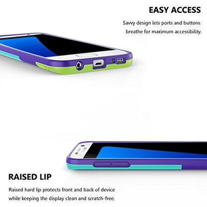 Galaxy S7 Edge Case, Jeylly One-Piece Ultra Slim 3 Color Impact Anti-Slip Rugged Soft TPU Bumper Shockproof Protective Case Cover Shell for Samsung Galaxy S7 Edge S VII Edge G935 - Purple | One-Piece Slim 3 Color Impact Anti-Slip Rugged Soft TPU Bumper Sh