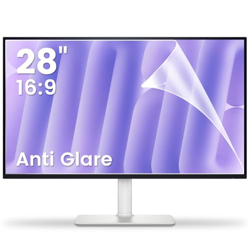F FORITO 2-Pack 28 inch 16:9 Matte Anti Glare Computer Screen Cover, Anti Glare Eye Protection Film Compatible with All 28" Widescreen Monitors with 16:9 Aspect Ratio (24.44" W x 13.58" H) - size: 28 Inch (Diagonal) - 16:9 Aspect Ratio