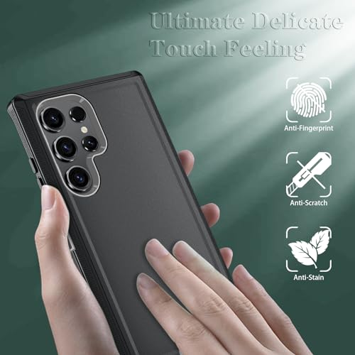ONOLA Compatible with Samsung Galaxy S24 Ultra Case with HD Screen Protector, Heavy Duty Shockproof & Dropproof 3-Layer Cover Phone Case,BlackGrey - color: BlackGrey, size: Galaxy S24 Ultra 6.8"