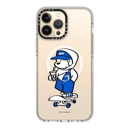 CASETiFY for iPhone 13 Pro Max Case - Impact Clear Compatible with MagSafe | Not Yellowing | 6.6 ft. 3x Military Grade Drop Protection | Skater JOHN (Overalls) | Clear - color: Skater JOHN (Overalls), size: Iphone 13 Pro Max (6.7")