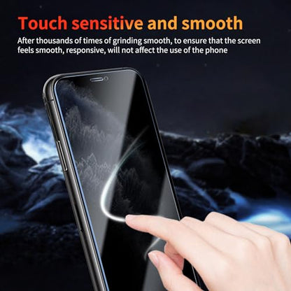Privacy Screen Protector for iPhone 11 Pro/X/Xs 5.8 Inch 3 Pack, Tempered Glass Film Anti-spy Scratch Resistant 9H Hardness Case Friendly - size: iPhone 11 Pro/X/Xs