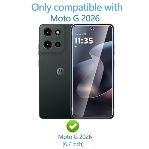 Anoowkoa Compatible for Motorola Moto G 2026/2025 Screen Protector - color: Moto G 5G 2026