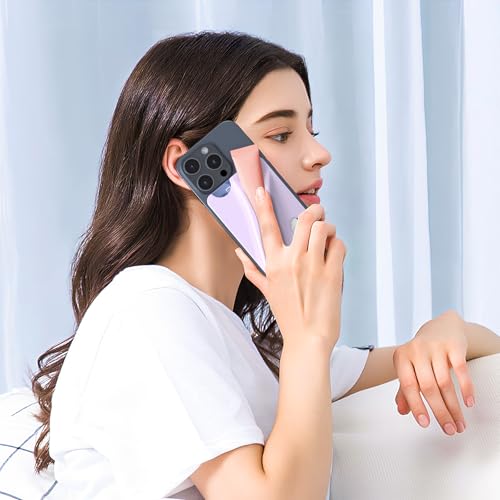 DOB SECHS Silicone Lip Holder with Card Holder Compatible with Lipstick Lip Glaze Phone Case Back Stick On Holder for iPhone and Android Smartphones （Purple, Small） - color: Purple, size: Small
